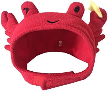 Pineocus Pet Halloween Crab Shape Dog Costume Cap Lovely Hat