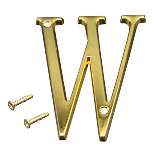 Fityle Zinc Alloy 26-Letter Hanging Wall Alphabet Wall Letter Children Baby Name Birthday Wedding Decor Letters & Numbers - W