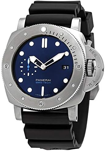 Amazon Co Jp パネライ腕時計 Pam 47ミリ ブルー文字盤 Bmg Tech ブラックラバー 自動巻き メンズ 服 ファッション小物 Amazon Co Jp パネライ腕時計 Pam 47ミリ ブルー文字盤 Bmg Tech ブラックラバー 自動巻き メンズ 服 ファッション小物
