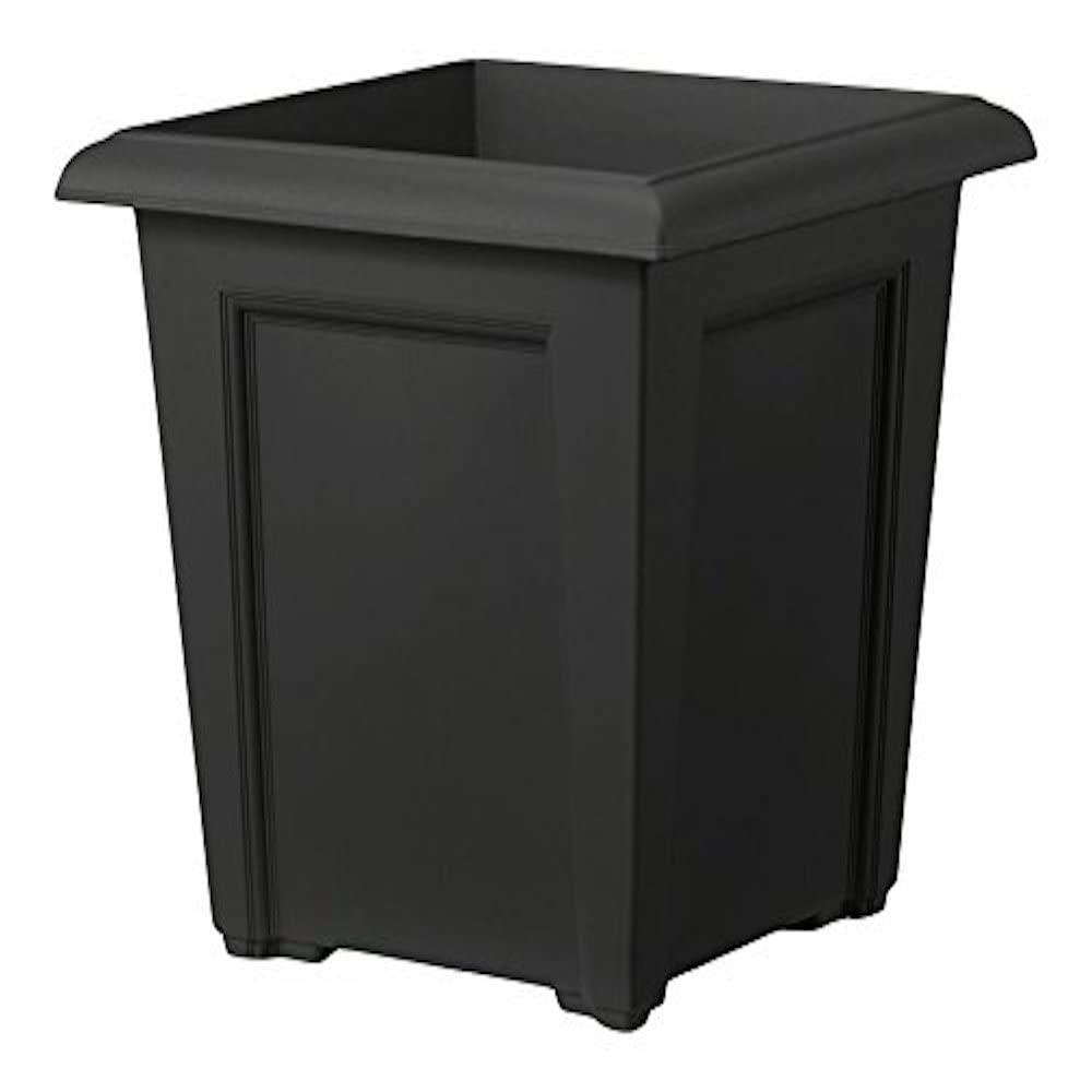 Stewart 9299005 40 cm Square Regency Planter - Black