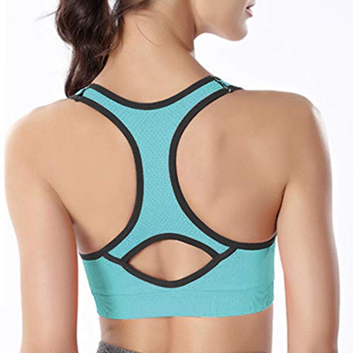 image for WANAYOU Women's Racerback Sports Bras Medium Impact Fitness Workout Ru
