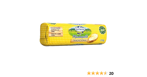Central Lechera Asturiana Mantequilla, Rulo, 250g : Amazon.es ...