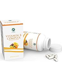 Vitamin B Complex – 5-MTHF Folate with B1, B2, B5, B6, Methyl B12, Niacin, Biotin – Wide Range of...