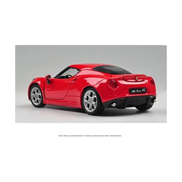 NYDZDM Auto Modellauto 1:24 Alfa Romeo 4C Simulation Legierung Druckguss Spielzeug Schmuck Sportwagen Kollektion Schmuck… – Bild 4