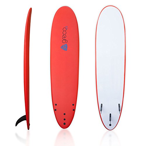 8 foot foam softtop soft surfboard foamboard by Greco Surf Mizzle