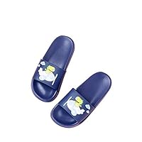 IUU Cartoon Slippers Cute Little Kids Bath Slippers Non-Slip Slippers EVA House Slippers Beach Flip-Flops(15cm-22cm) (EU 26/15cm Toddler, Blue)