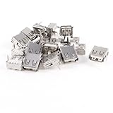 uxcell USB Female Type A Port 4-Pin DIP 90 Degree
