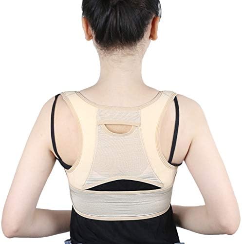 Invisible Back Correction Belt for Women, Nylon-Spandex Fabric Back Support Belt | Back Straightener Posture Corrector | Breathable Shoulder Brace Fits for Adult Women - L