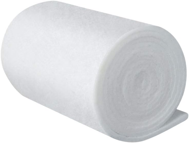 POPETPOP aquarium filter pad media roll cut to fit fish and reef aquarium compatible clean water biochemical filter foam pond filtration sponge pad 2m x 12cm