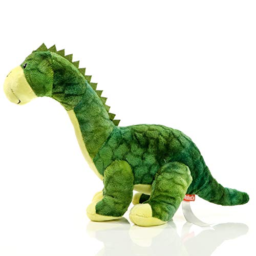 Minifeet Dino Tino (grün, M) - Dinosaurier Brontosaurus Plüschtier - kuschelig weich - Geschenk für alle Dino Fans, Baby… – Bild 5