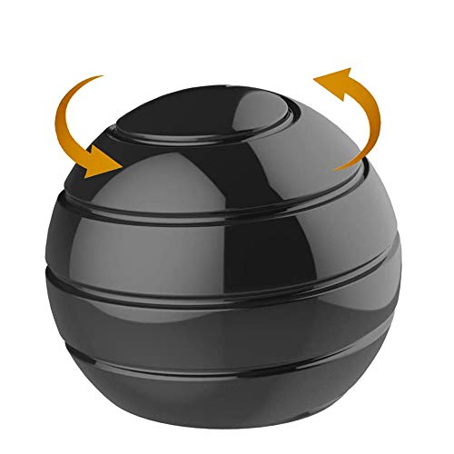 IUUWTMV Kinetic Spinning Desk Toy Ball, Desktop Ball Transfer Gyro, Full Body Optical Illusion Fidget Spinner Ball, Large Size 2.1