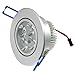 Lemonbest® Dimmable 4X1W 110V Led Downlight Recessed Ceiling Lighting Fixture, Warm White, 50W Halogen replacement