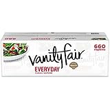 Vanity Fair Everyday Napkins, 660 Count, White Paper Napkins
