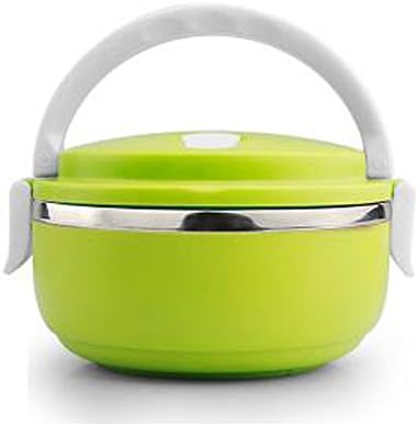 Stacking Lunch Box- Food Containers,One/Two/Three/Four Tier Tiffin with Vacuum Seal Lid and Stainless Steel Interior Hot Pink/Green/Blue for Choose