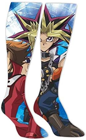 Crew Socks Yu-GI-Oh Printed Colorful Knee-High Socks Compression Socks