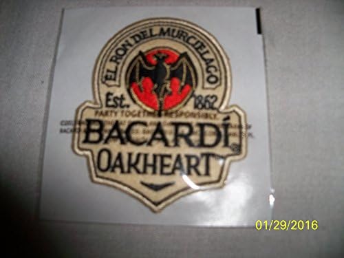 New Bacardi Oakheart Iron on Patch