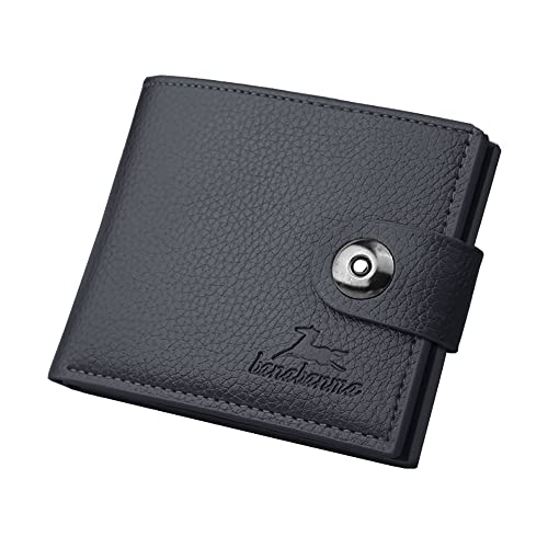 WANFORD Slim Wallet for Men with Money Clip, Minimalist Zipper, Bifold Mens  Wallets Credit Card Holder, PU Leather Men's Coin Purse, Carteras Para