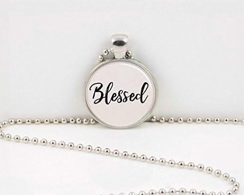 Handmade Blessed pendant, single word Fellowship Gift, jewelry necklace