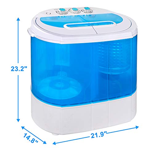 SUPER DEAL Portable Washer 9.9lb Mini Compact Twin Tub Washing Machine
