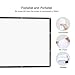 VANKYO Projector Screen 120 Inches 16:9 Portable Indoor Outdoor Projection Polyester Spandex Movie Screen Foldable Wall Mounted with Peel and Hooks