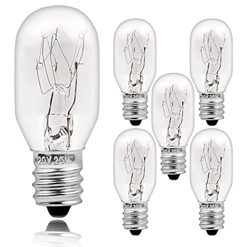 UNILAMP Salt Lamp Bulbs, 25 Watt E12 Socket Appliance Light Bulb