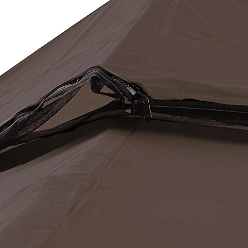 Koval Inc. 10’x10’ Square Replacement Top for Canopy Gazebo (Coffee)