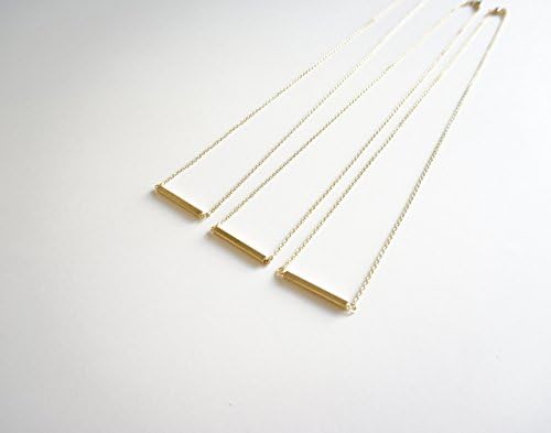 Simple Gold Bar Necklace, Minimalist Gold Chain Necklace, Bridesmaids Gift, Gold Bar Jewelry, Cute Fashion Necklace, Gift Ideas, BFF Gift