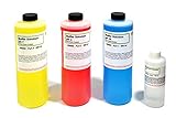 IS Extra Large pH Buffer Calibration Kit - 16.9 Ounce each pH 4, 7, 10 and 4 Ounce Potassium Chloride - Curated Chemical Collection