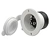Conntek-NEMA-5-15P-15-Amp-125V-Charger-Inlet-with-White-Cover
