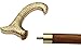 Derby Canes and Walking Sticks with Brass Handle Affordable Gift Wooden Decorative Walking Cane Fashion Statement for Men/Women/Seniors/Grandparents