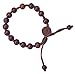 Hand-made Dark Wood Rosary Bracelet