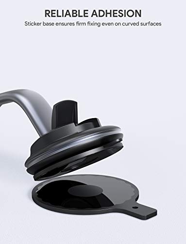AUKEY Car Phone Mount 360 Degree Rotation Dashboard Magnetic Cell Phone Holder for Car Compatible with iPhone 11 Pro Max / 11 / XS Max / XS / 8 / 7 , Samsung Galaxy S10+, Google Pixel 3 XL, and More - Thumbnail 4