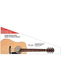 Fender FA-115 Beginner Acoustic Guitar Pack, Dreadnought body style, Natural Finish
Fender 0961280021 FA-115 Beginner Acoustic Guitar Pack, Dreadnought body style, Natural Finish