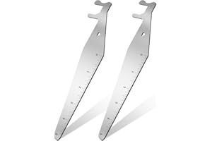 XDGGCSY Firefighter Tools - 2 Pack Multipurpose Leverage Tool Durable Spring Steel Hand Tools Firefighting Tools with 5-inch Scale