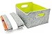 WELAXY storage baskets Felt Foldable Storage Cube bin Shelf Bins Organizer Felt box for for Kids Toys Magazine Books Clothes for Office Bedroom Closet Babies Nursery Laundry organizing (Spring green)