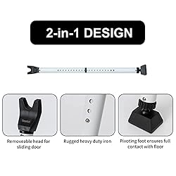 HonesaLoc 2-in-1 Door Security Bar & Sliding Patio