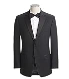 Ralph Lauren Men's Super 130's Wool Two Button Black Tuxedo - 44 Regular