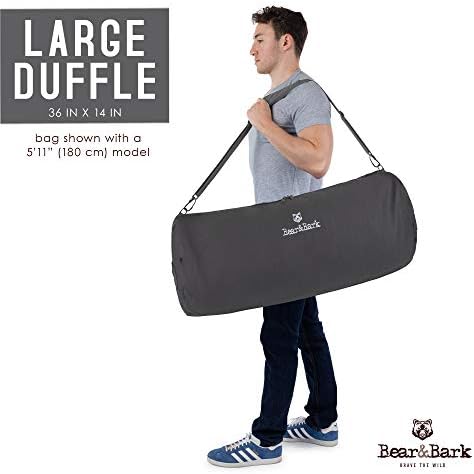 Large Duffle Bag - Grey 36"x14" - 90L - Canvas Military and Army Cargo Style Carryall Duffel for Men and Woman – College Student, Backpacking, Travel and Storage Shoulder Bag 7 Large Duffle Bag - Grey 36"x14" - 90L - Canvas Military and Army Cargo Style Carryall Duffel for Men and Woman – College Student, Backpacking, Travel and Storage Shoulder Bag