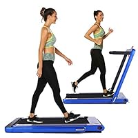 OppsDecor Under Desk Treadmill 2in1 Walking Running Machine Electric Treadmill Folding Pad Treadmill with Remote Control and Bluetooth Speaker for Home & Office Workout Indoor Exercise Machine