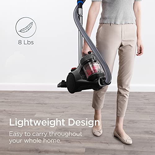 Eureka Whirlwind Bagless Canister Vacuum Cleaner, Lightweight Vac for