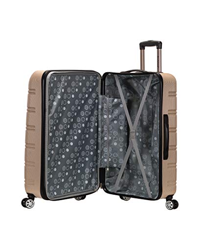 Rockland Melbourne Hardside Expandable Spinner Wheel Luggage, Champagne, 2 Piece (20/28)