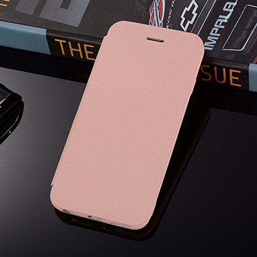 iPhone 6 Plus Case,iPhone 6s Plus Case,DAMONDY Luxury Scrub Wallet Purse Card Holders Design Flip Cover TPU Soft Bumper Microfiber Leather Ultra Case for iPhone 6 Plus / iPhone 6s Plus-Pink - Thumbnail 3