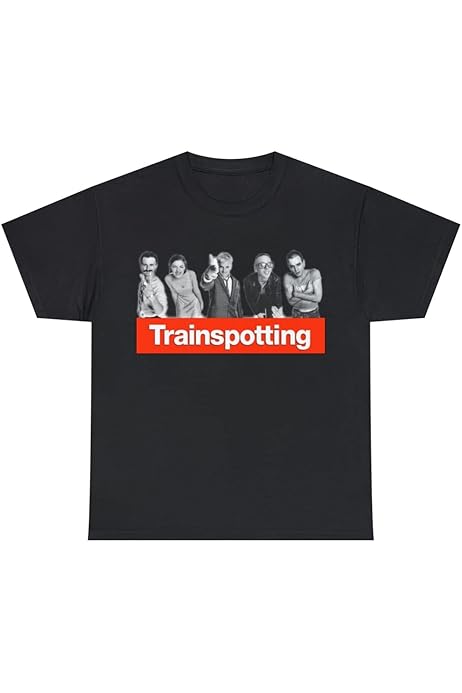 Amazon.com: Trainspotting Movie Poster Vintage T-Shirt, Classic 