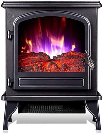 暖炉ヒーター 3dフレーム効果を持つ電気暖炉ヒーター調整可能な炎の明るさと過熱保護 引き出物 暖房器具 おしゃれ 家 Size 色 Black 41x52x25 5cm