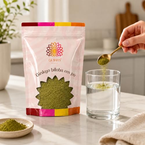 Gincko Biloba Suplemento natural em pó Ca.nuts (500g) | Produto natural
