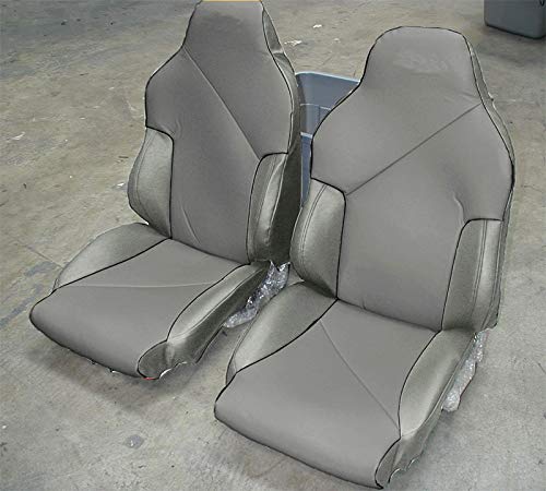 Iggee Artificial Leather Custom Made Original fit Front seat Covers Designed for Chevy Corvette C4 S