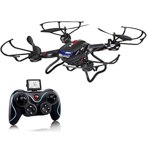 Holy Stone F181C RC Quadcopter Drone with HD Camera RTF 4 Channel 2.4GHz 6-Gyro with Altitude Hold Function,Headless Mode and One Key Return Home, Color Black