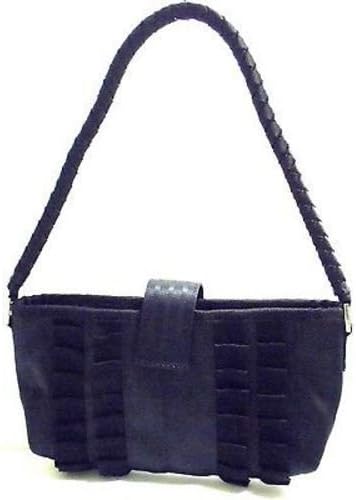 Global Crafts Recycled Handmade Optra Seatbelt Clutch with Handle, Black