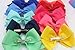 CÉLLOT 40Pcs 4.5 Inch Hair Bows Girls Kids Children Alligator Clips Grosgrain Ribbon Hair Accessories for Baby Girls