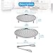 Cooker Rack - Aieve 2 Pack 9/10 Inch Pressure Cooker Canner Rack,Stainless Steel Canning Racks for Pressure Canner with Detachable Legs,1 Pack 9 Inch Kitchen Tongs for Cooking,Toast,Bread,Salad,Baking